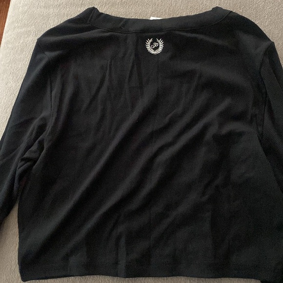 PINK Victoria’s Secret Rib Long-Sleeve Crop Top - Picture 8 of 8